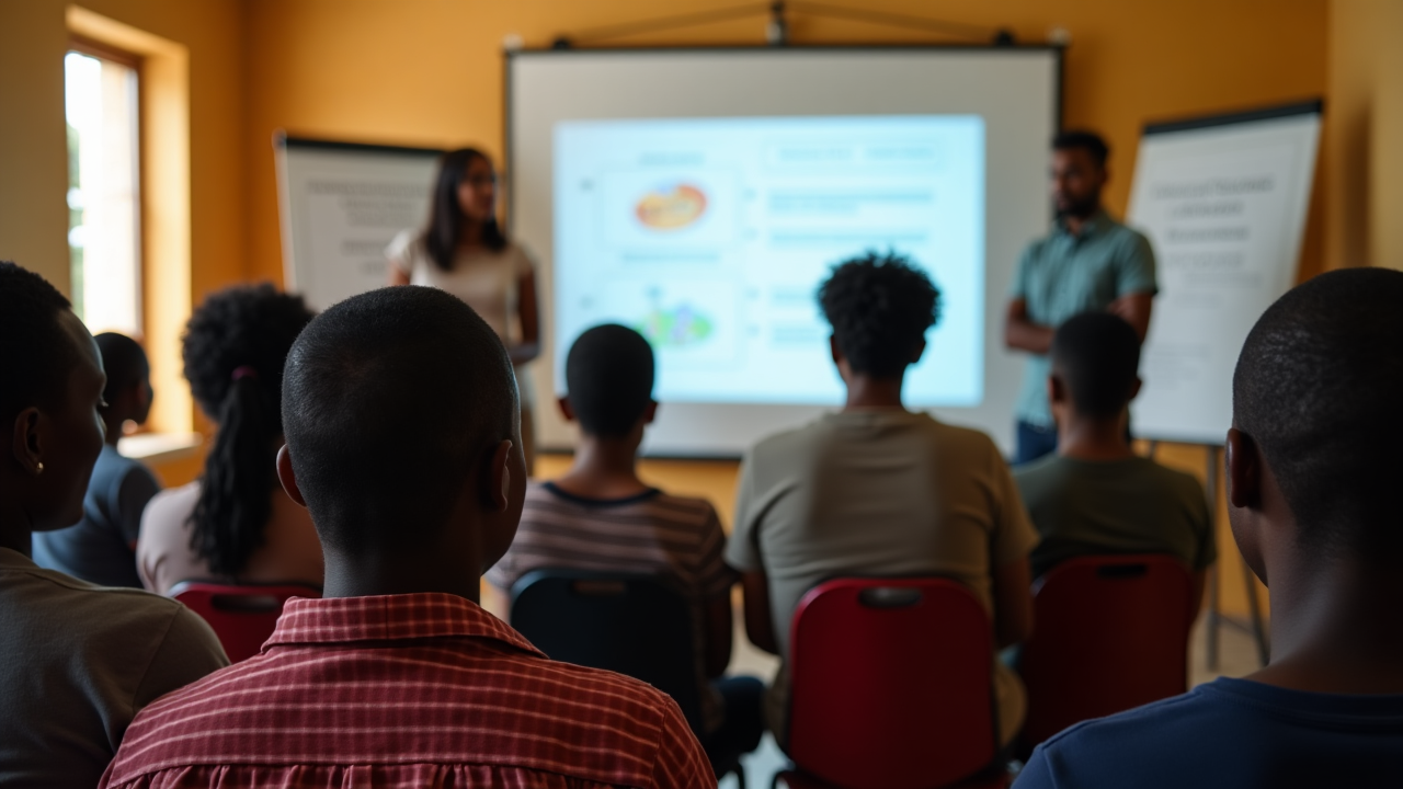Financial literacy workshop with participants